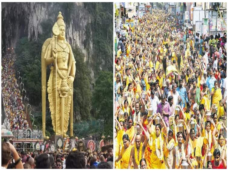 Thaipusam 2024 Today January 25th Devotees Throng Murugan Temple Ahead Thaipoosam Festival
