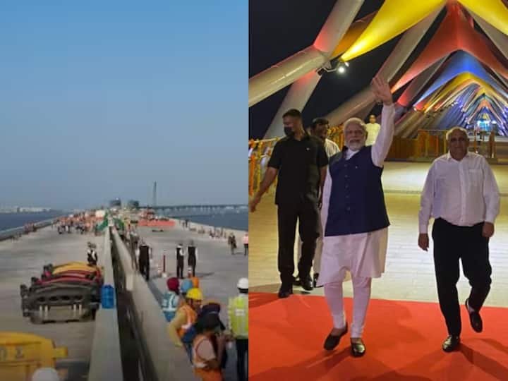 Mumbai Trans Harbour Link: கடலில் கட்டப்பட்ட இந்தியாவின் மிக நீளமான பாலம்! இன்று திறந்து வைக்கிறார் பிரதமர் மோடி!