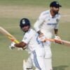 India Vs England 3rd Test Ravindra Jadeja Apologising To Sarfaraz Khan