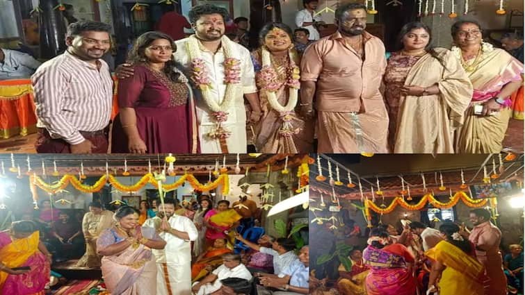 Robo shankar daughter Indraja Shankar karthik engagement held today photos goes viral on grounds | ரோபோ ஷங்கர் வீட்டில் விசேஷம்.. கோலாகலமாக நடைபெற்ற இந்திரஜா