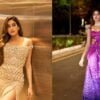 Janhvi Kapoor : அம்பானி வீட்டு விஷேசத்தில் கலர் கலர் உடையில் அசத்திய ஜான்வி கபூர்!