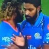 ipl 2024 hardik pandya push lasith malinga after mumbai indians defeat against Sunrisers Hyderabad – watch video