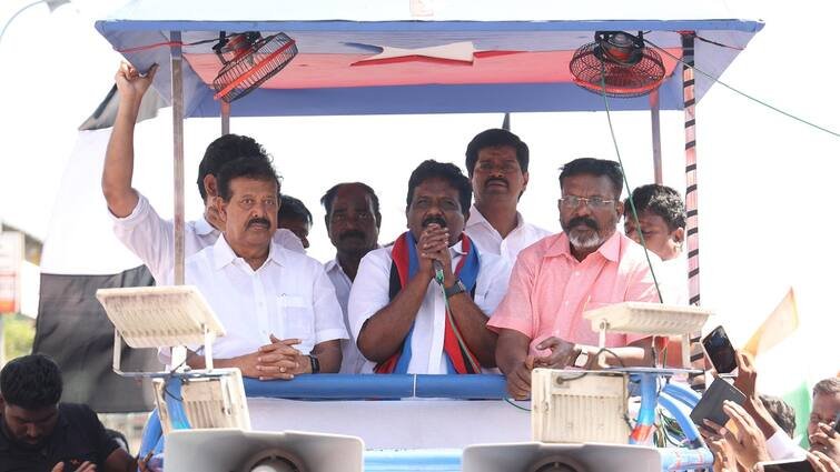 Lok Sabha Election 2024 Thirumavalavan Says Edappadi Palaniswami Cannot Do Politics Against DMK – TNN | Lok Sabha Election 2024 : திமுகவை எதிர்த்து எடப்பாடி பழனிசாமியால் அரசியல் செய்ய முடியவில்லை