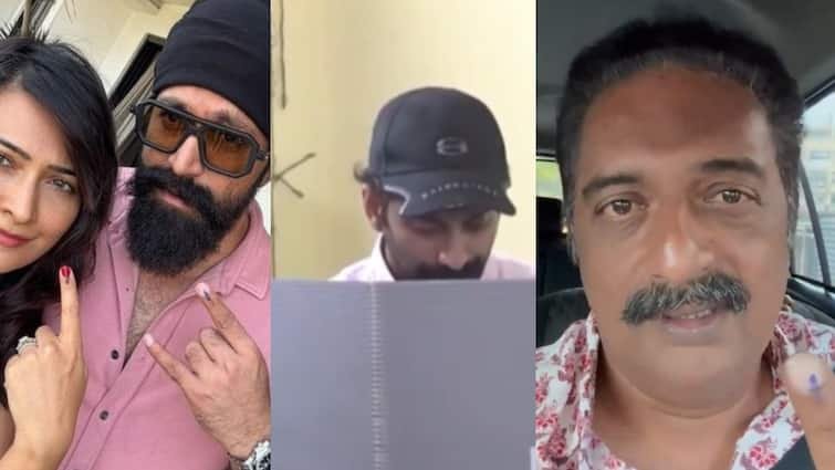 IN PICS Kerala, Karnataka Lok Sabha Election 2024 Voting celebrities Vote Casting Fahad Faasil, KGF Yash