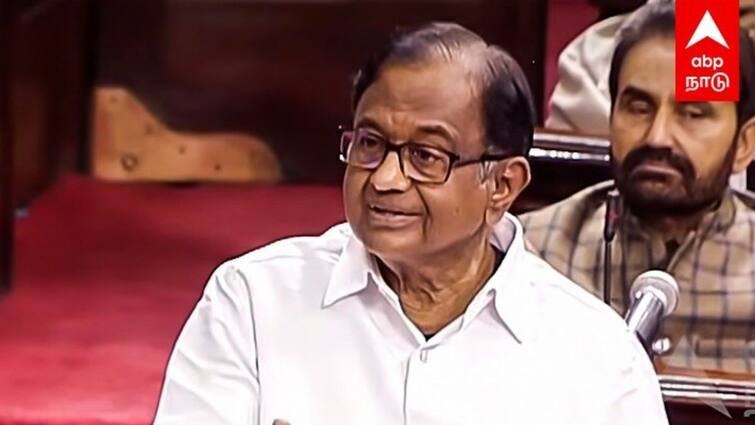 rajya sabha member p chidambaram briefed about congress election manifesto at sivagangai district | MP P Chidambaram Pressmeet: ” பாஜகவை போல் முரண்பட்ட கூட்டணியில் திமுக காங்கிரஸ் இல்லை”