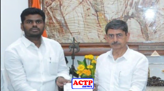 ஆளுநருடன் அண்ணாமலை திடீர் சந்திப்பு… எதற்காக தெரியுமா?