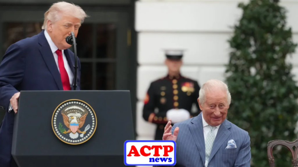 பிரிட்டன் இல்லை என்றால் அமெரிக்காவின் நிலை? டிரம்பை கிண்டலடித்த மன்னர் சார்லஸ்! பரபரப்பு வீடியோ