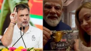Rahul Slams Modi: “’இங்க புயலே வீசிட்டு இருக்கு, அங்க மெலோனிக்கு சாக்லெட் கொடுத்துட்டு இருக்கார் மோடி“; சீறிய ராகுல்