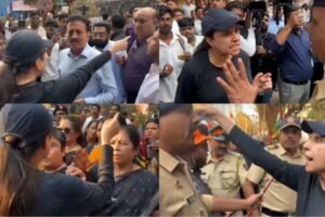 பாஜக அமைச்சரை  நடுரோட்டில் அக்ரோஷமாக கேள்வி கேட்டு  அலற விட்ட வீரமங்கை  – ACTPnews.com