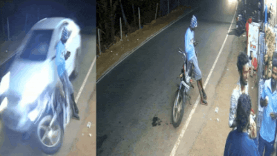 பார்க்க: கார் பைக்கை வியத்தகு விபத்தில் பறக்க அனுப்புகிறது, ஆனால் மேலே அமர்ந்திருந்த மனிதன் ஒரு கீறல் இல்லாமல் தப்பிக்கிறான்